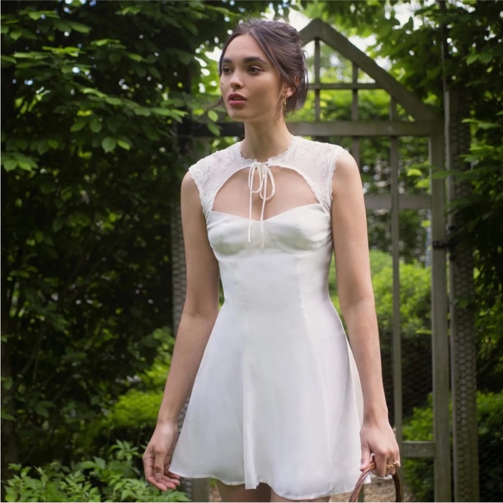 Reformation Spritz Dress in Ivory Lace NWT 6